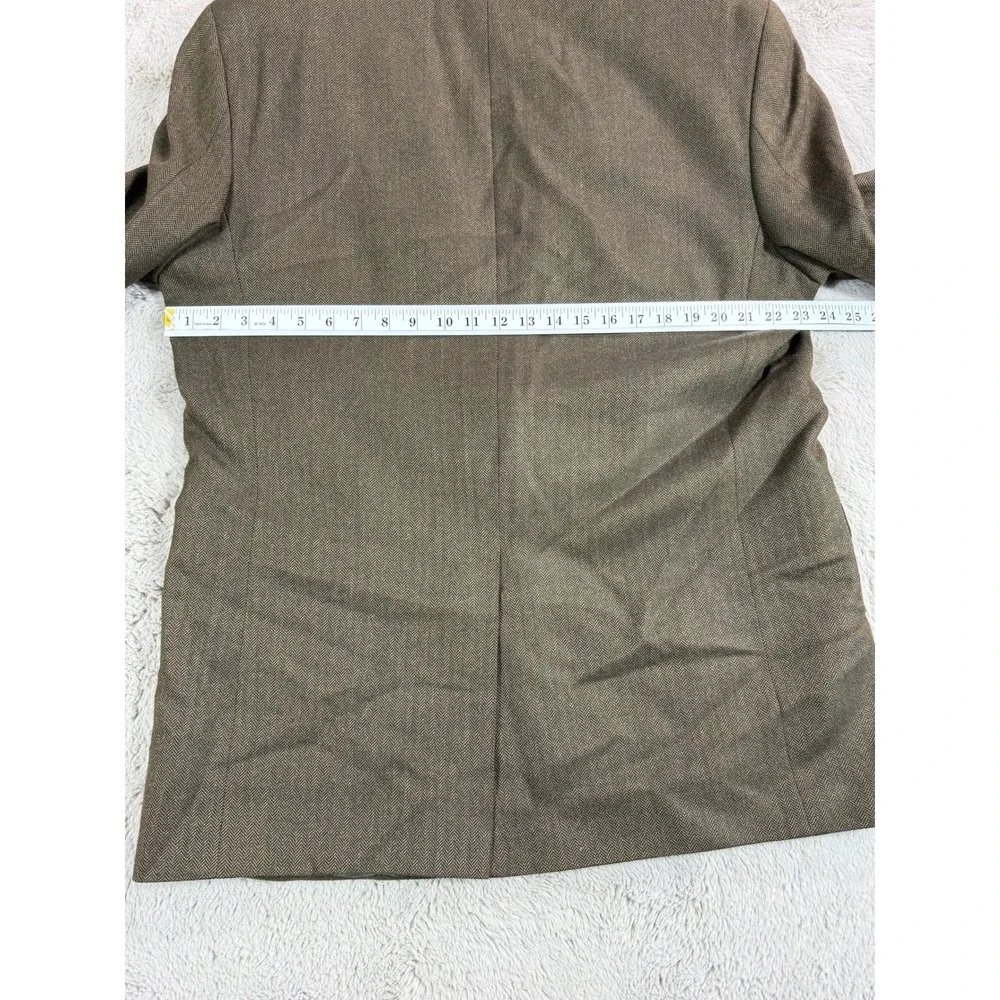 Lords of London Patrick James Brown Herringbone Blazer Union Made‎ Canada 44L
